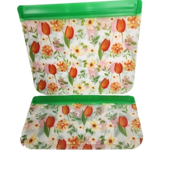 Floral silicone bag set water proof leak proof beach event clear bag - Picture 3 of 10